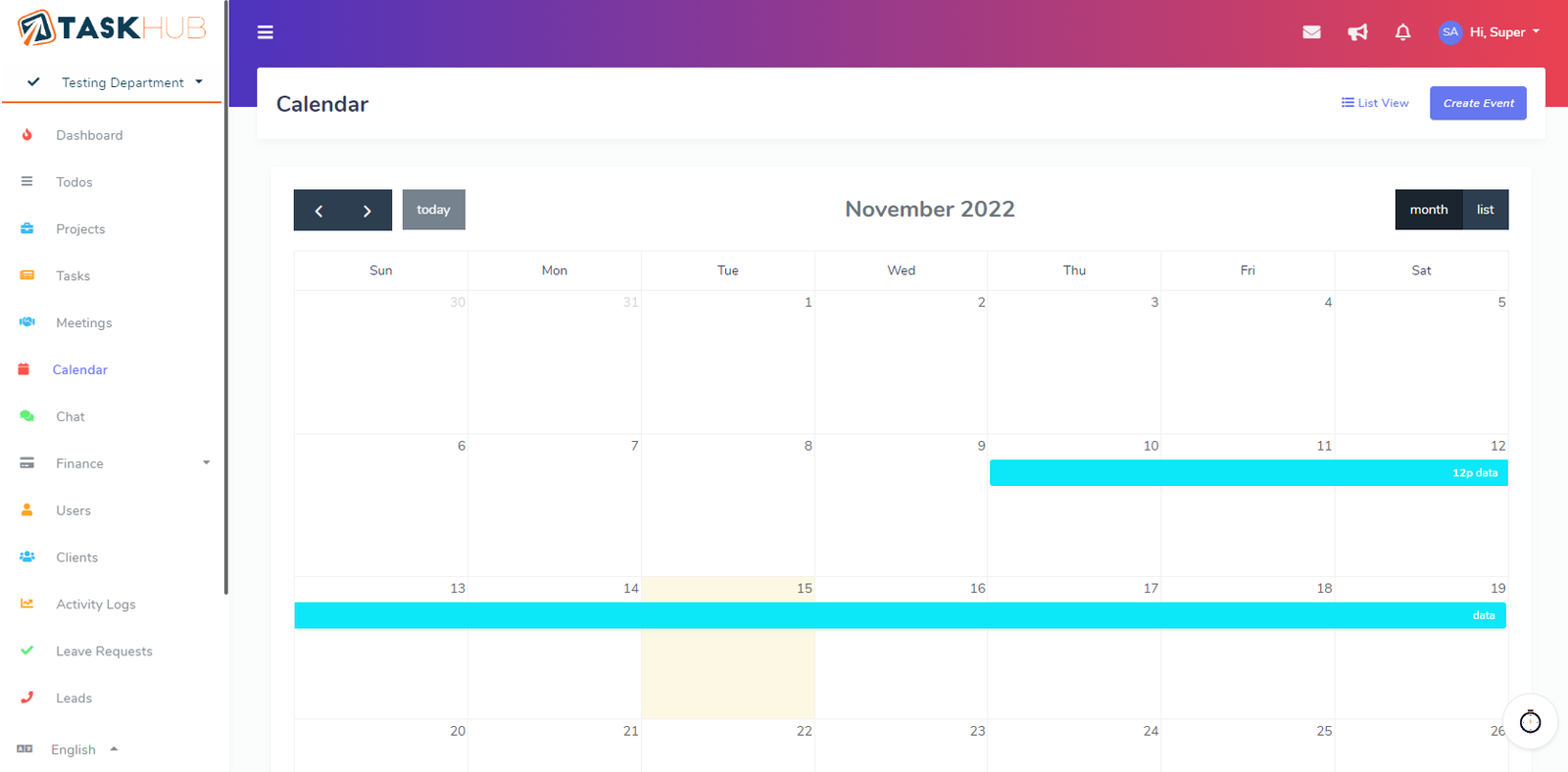 calendar