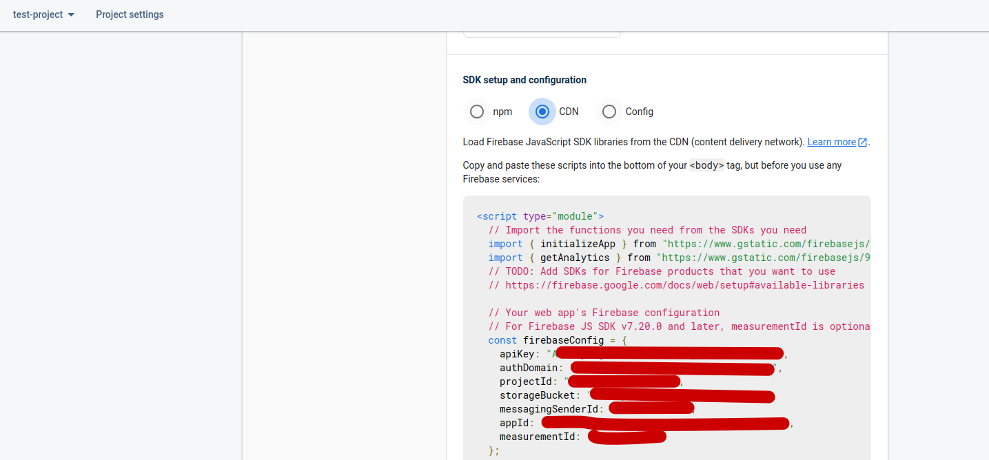 Web App Dashboard